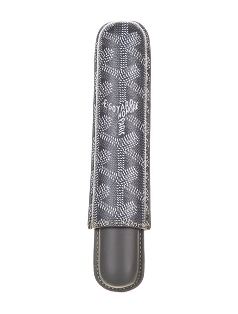 Goyard Goyardine Churchill Single Cigar Case .